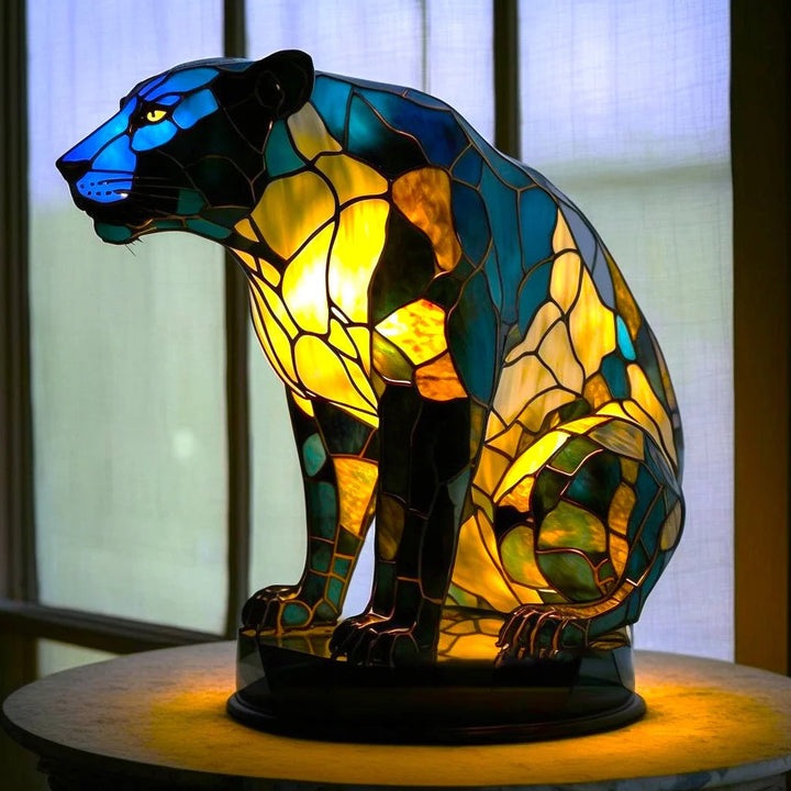 Table Lamp Animal Glass Design Indoor Light