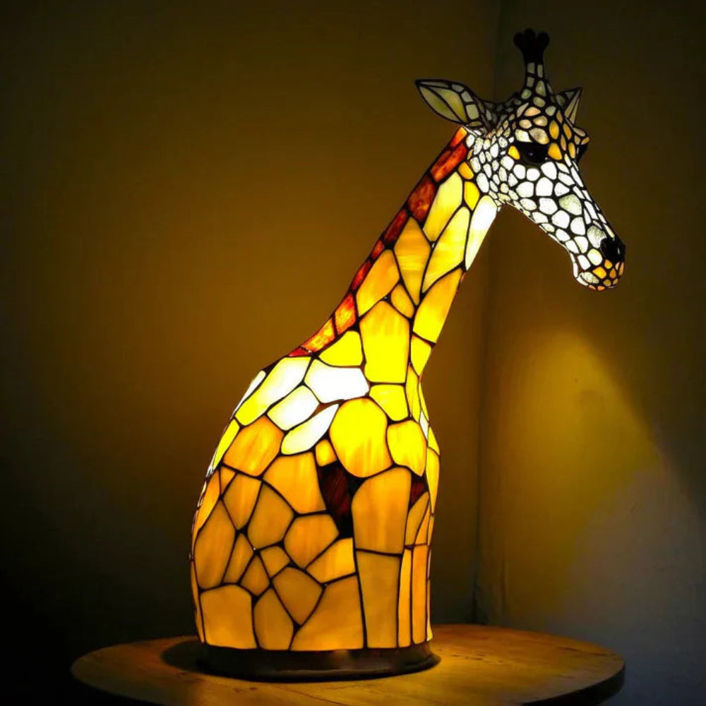 Table Lamp Animal Glass Design Indoor Light