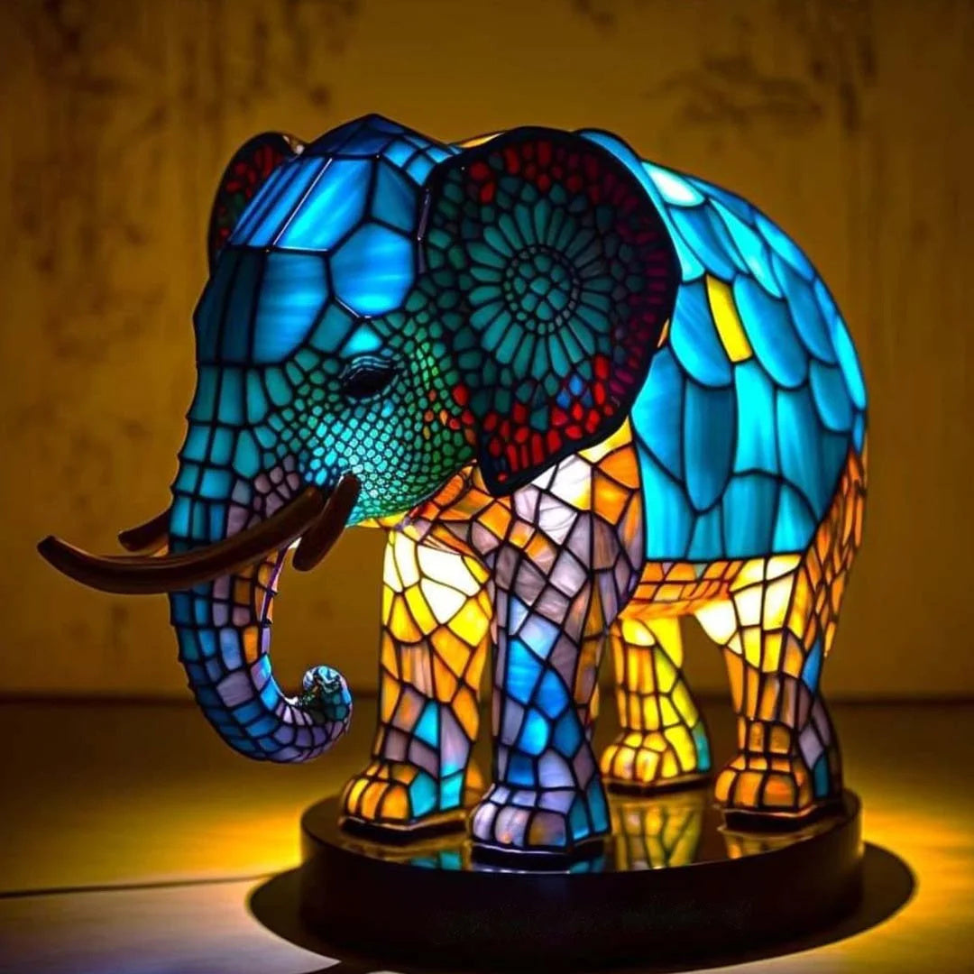 Table Lamp Animal Glass Design Indoor Light