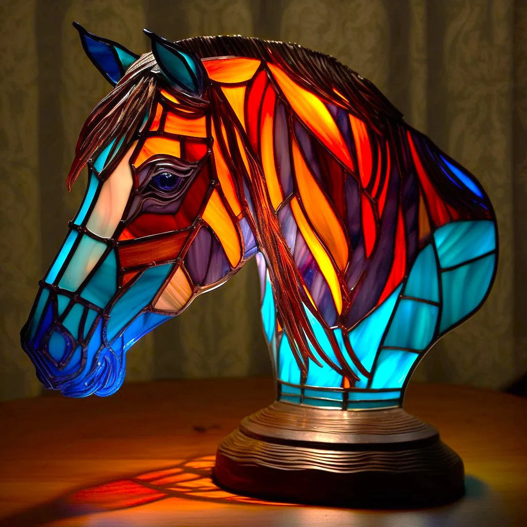 Table Lamp Animal Glass Design Indoor Light