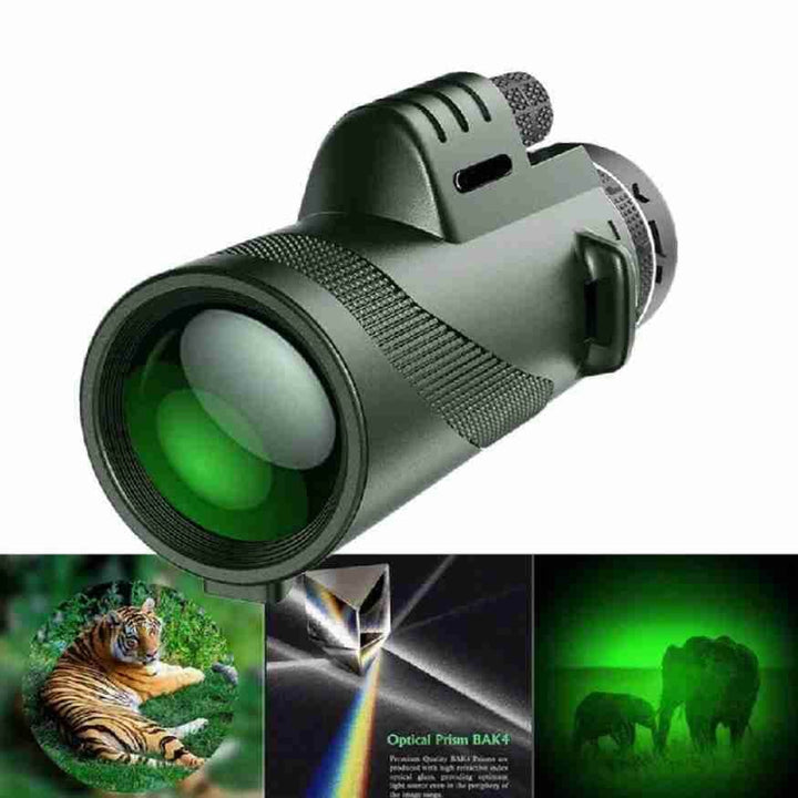 Monocular Telescope High Power Compact Zoom Portable For Bird Watching - Image 4