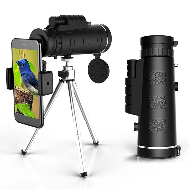 Monocular Telescope Starscope High Power Smartphone Tripod Black Plastic - Image 9