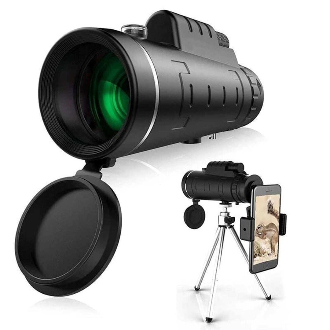 Monocular Telescope Starscope High Power Smartphone Tripod Black Plastic - Image 2