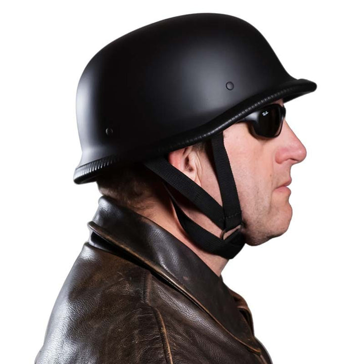 Motorcycle Half Helmet Open-face Design With Chin Straps For Cruiser Street Riding - Image 5