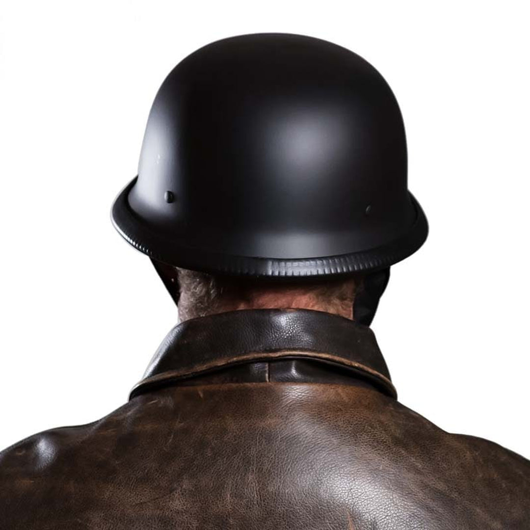 Motorcycle Half Helmet Open-face Design With Chin Straps For Cruiser Street Riding - Image 4