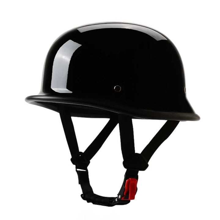 Motorcycle Half Helmet Open-face Design With Chin Straps For Cruiser Street Riding - Image 9