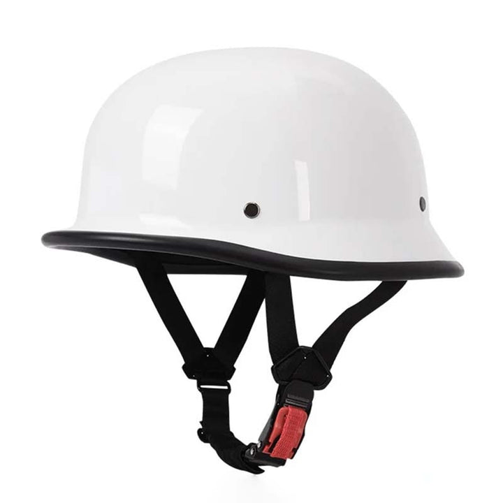 Motorcycle Half Helmet Open-face Design With Chin Straps For Cruiser Street Riding - Image 7