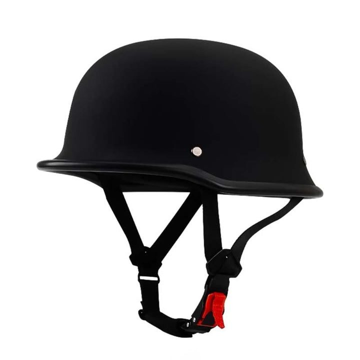 Motorcycle Half Helmet Open-face Design With Chin Straps For Cruiser Street Riding - Image 10