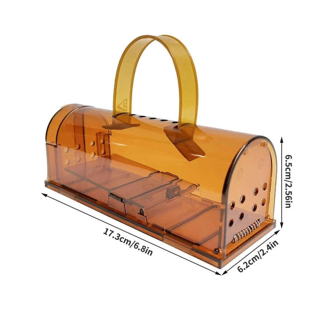 Mouse Catcher Trap Humane Live Reusable Transparent Plastic Tunnel With Handle - Image 6