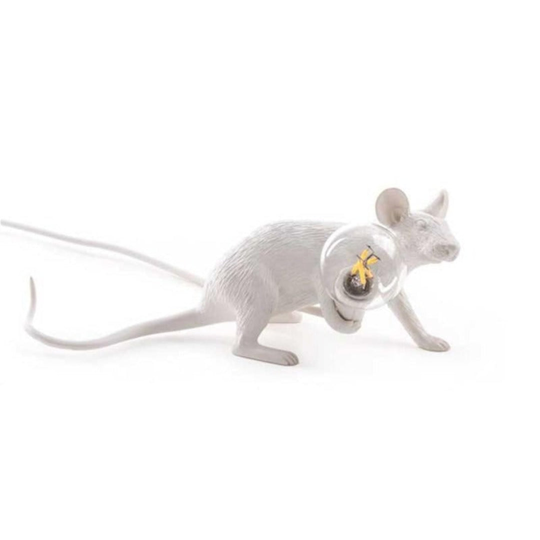 Mouse Lamp Table Desk Decorative Animal Figurine Holding Light Bulb Home Decor - Image 10