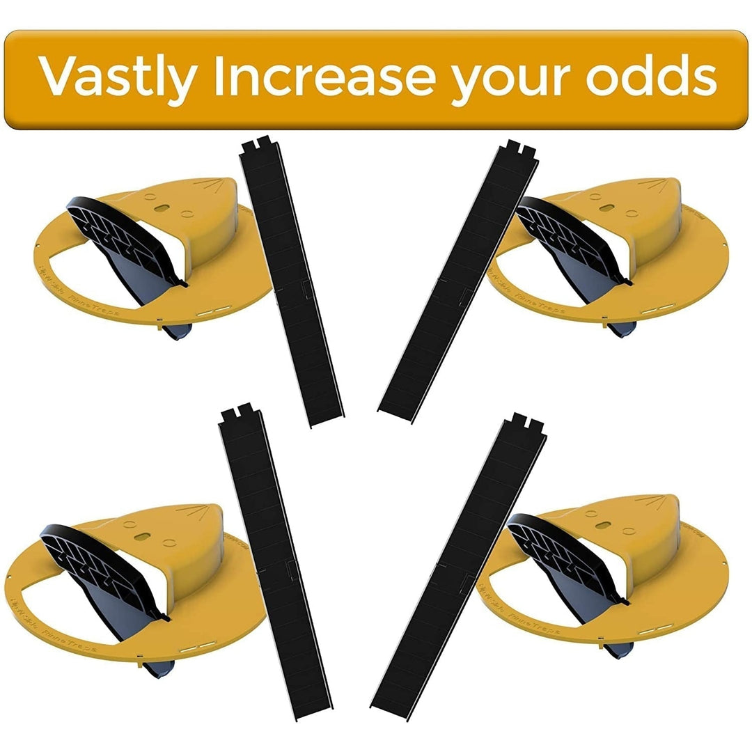 Mouse Trap Bucket Lid Humane Multi-Catch Ramp System Yellow Plastic Converts Standard Pail - Image 6