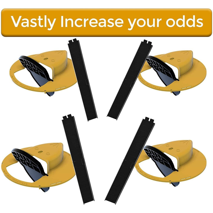 Mouse Trap Bucket Lid Humane Multi-Catch Ramp System Yellow Plastic Converts Standard Pail - Image 6