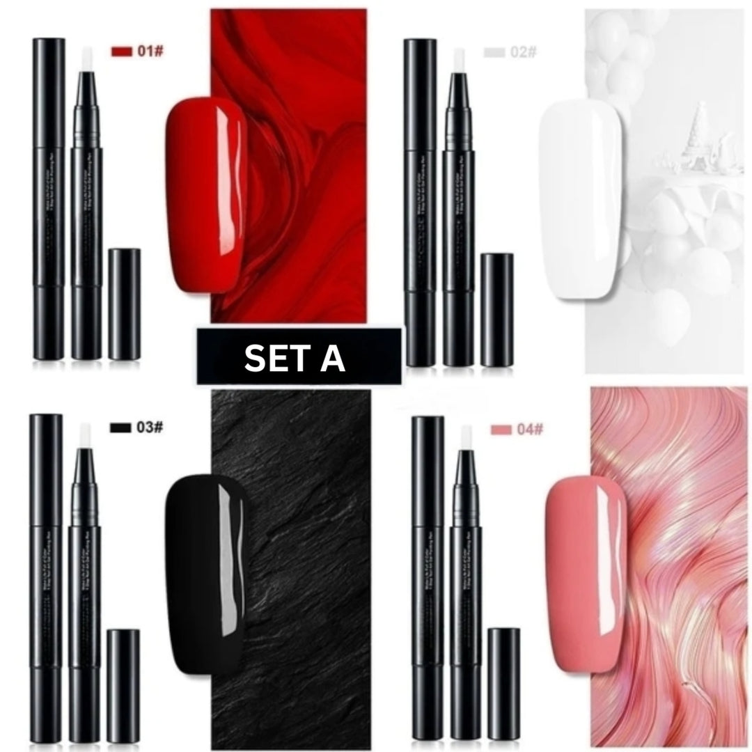 Nail Gel Pen for Precision Painting with Quick Dry Brush Tip Manicure Art - Image 5