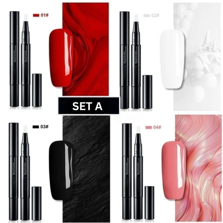 Nail Gel Pen for Precision Painting with Quick Dry Brush Tip Manicure Art - Image 5