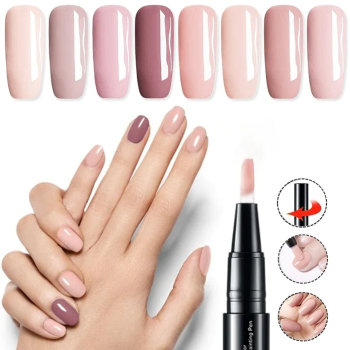 Nail Gel Pen for Precision Painting with Quick Dry Brush Tip Manicure Art - Image 4
