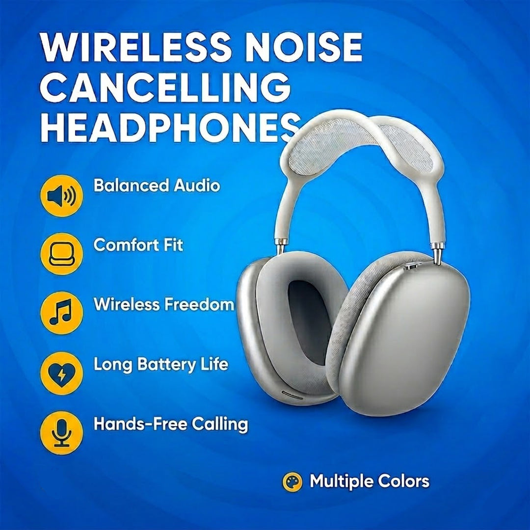 Noise Cancelling Headphones Wireless Over Ear With Microphone Bluetooth - Image 4