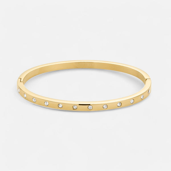 Celzoir | Elegant Women's Gold Eternity Bangle