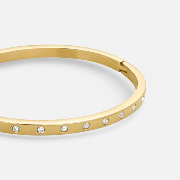 Celzoir | Elegant Women's Gold Eternity Bangle