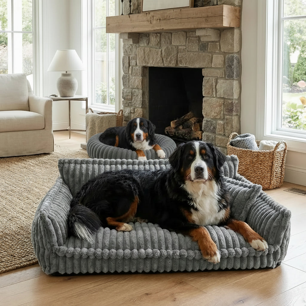 Orthopedic Dog Bed Sofa Washable Plush Foam Pet Couch