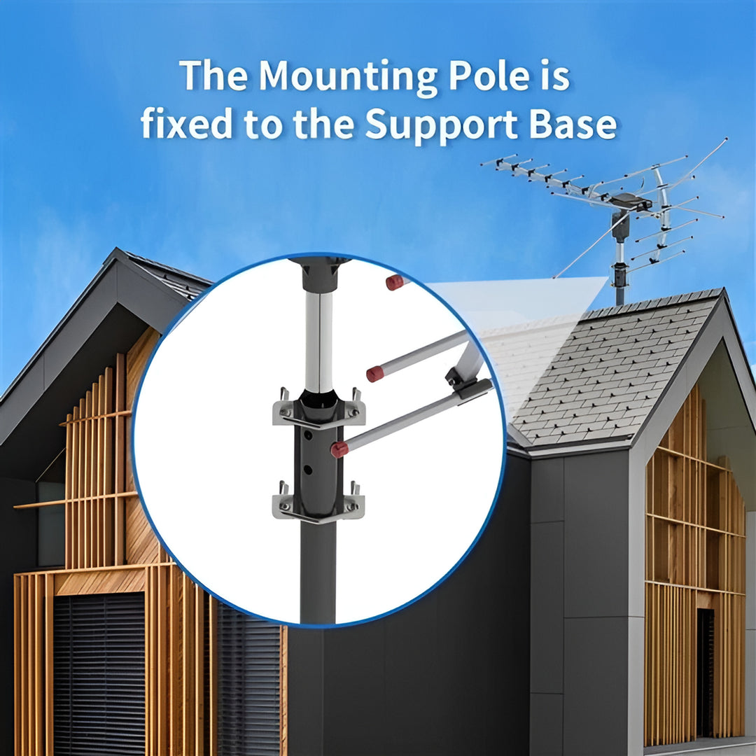 Outdoor TV Antenna 360 Degree Rotating Motorized Digital HD Aluminum VHF - Image 4