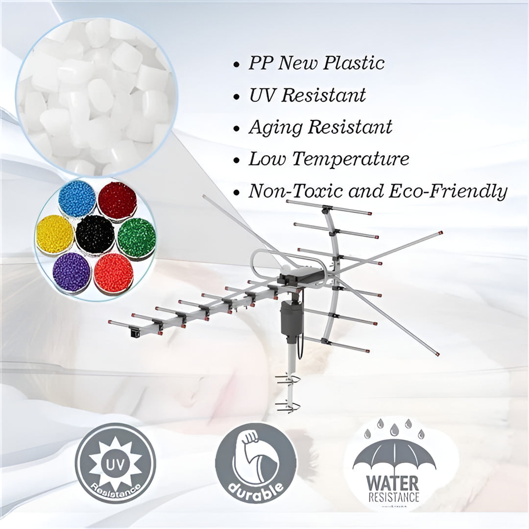 Outdoor TV Antenna 360 Degree Rotating Motorized Digital HD Aluminum VHF - Image 7