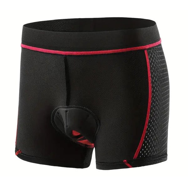 Padded Cycling Shorts Gel Underwear With Blue Padding And Breathable Mesh Panels - Image 7