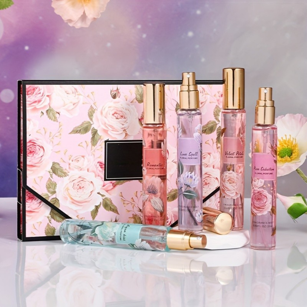 Muttertags-Duftgeschenkset mit Blumenduft Reise-Spray-Set