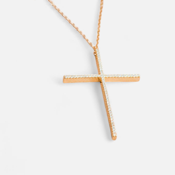 Celzoir | Collier Classy Femme Y-Croix en Argent Sterling 925 – Élégance Minimaliste et Moderne