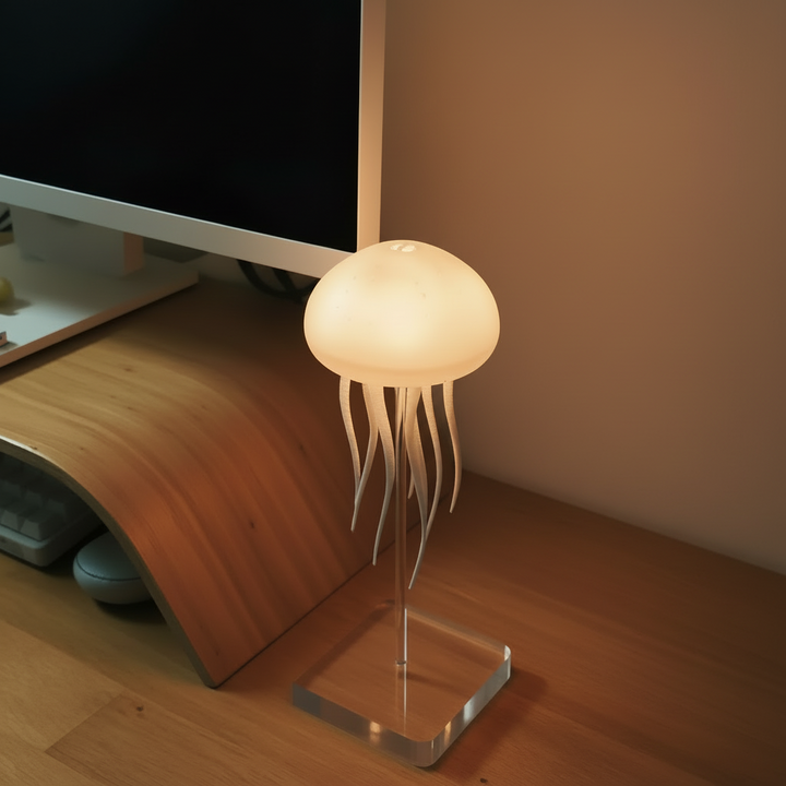 Table Lamp LED Jellyfish RGB Color Changing Night Light Decor