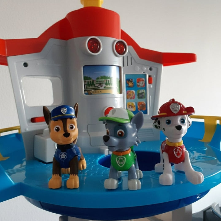 Playset Tower Paw Patrol Slide Car Plastic Multicolor Rescue Figures Toy Kids - Image 4