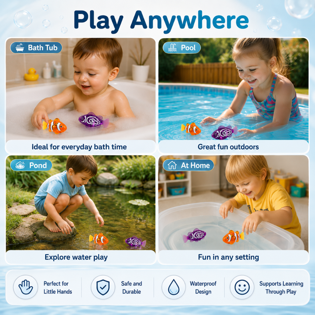 Pool Toys Bath Toys Educational Fun Floating Fish