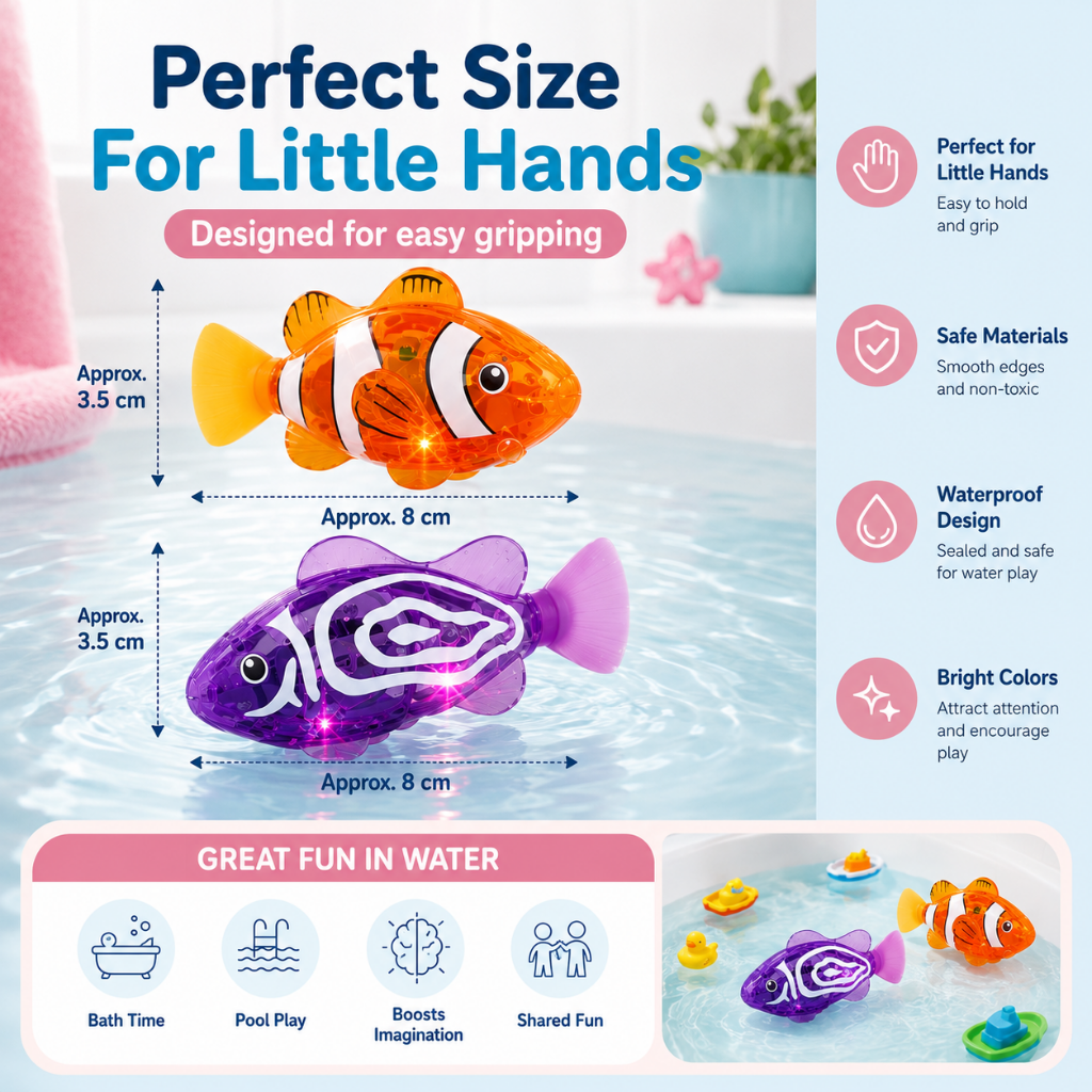 Pool Toys Bath Toys Educational Fun Floating Fish