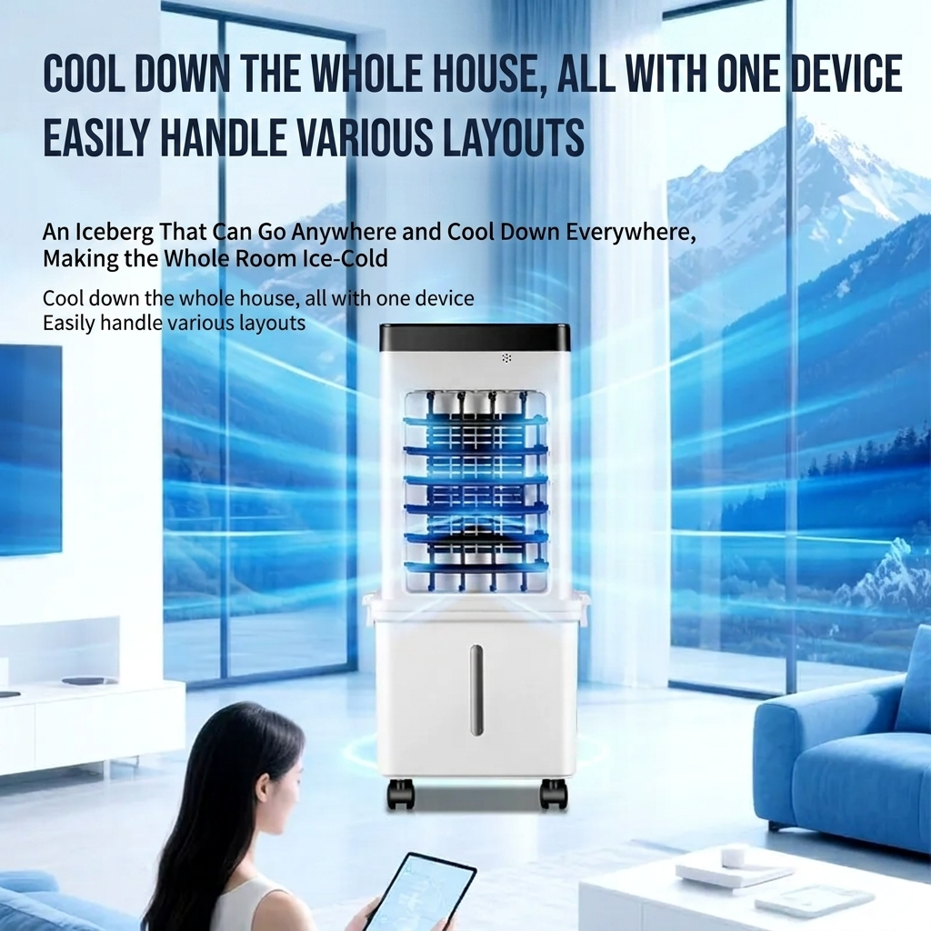 Portable Air Conditioner 12000 Btu Tower Cooling Fan Ventless - Image 3