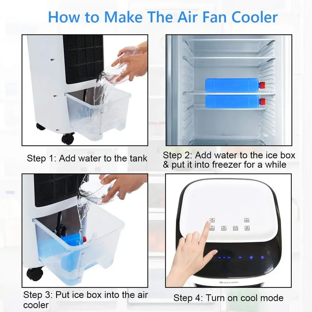 Portable Air Conditioner Air Cooler Fan Remote Control - Image 6