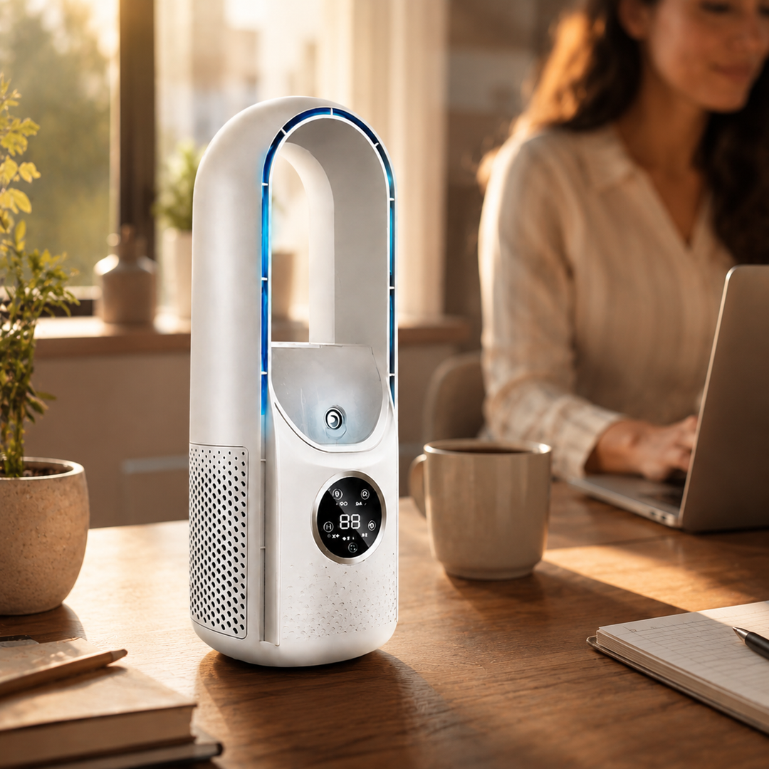 Portable Air Conditioner Bladeless Tower Fan - Image 1