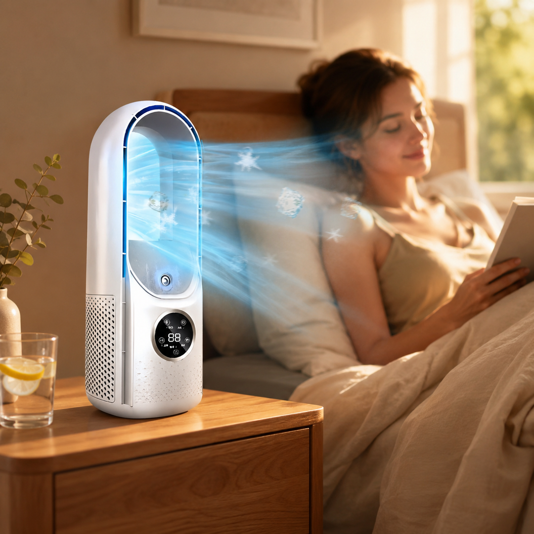 Portable Air Conditioner Bladeless Tower Fan - Image 2