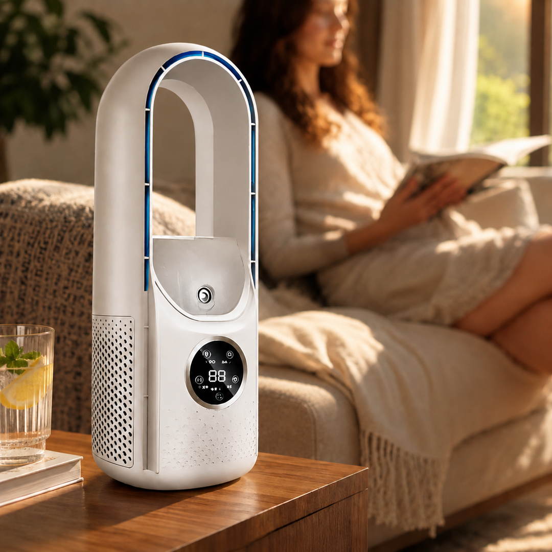 Portable Air Conditioner Bladeless Tower Fan - Image 3