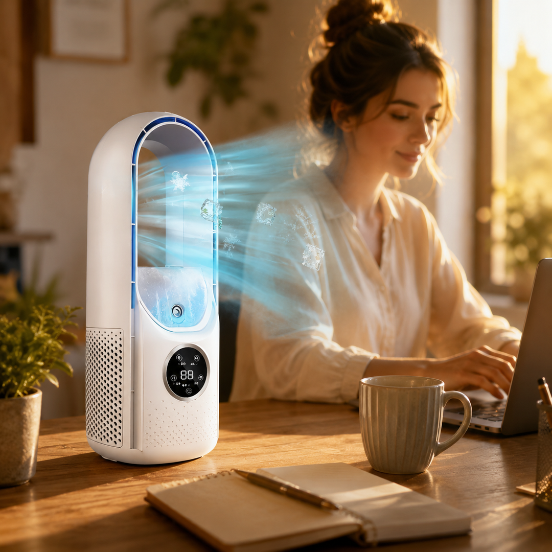 Portable Air Conditioner Bladeless Tower Fan - Image 4