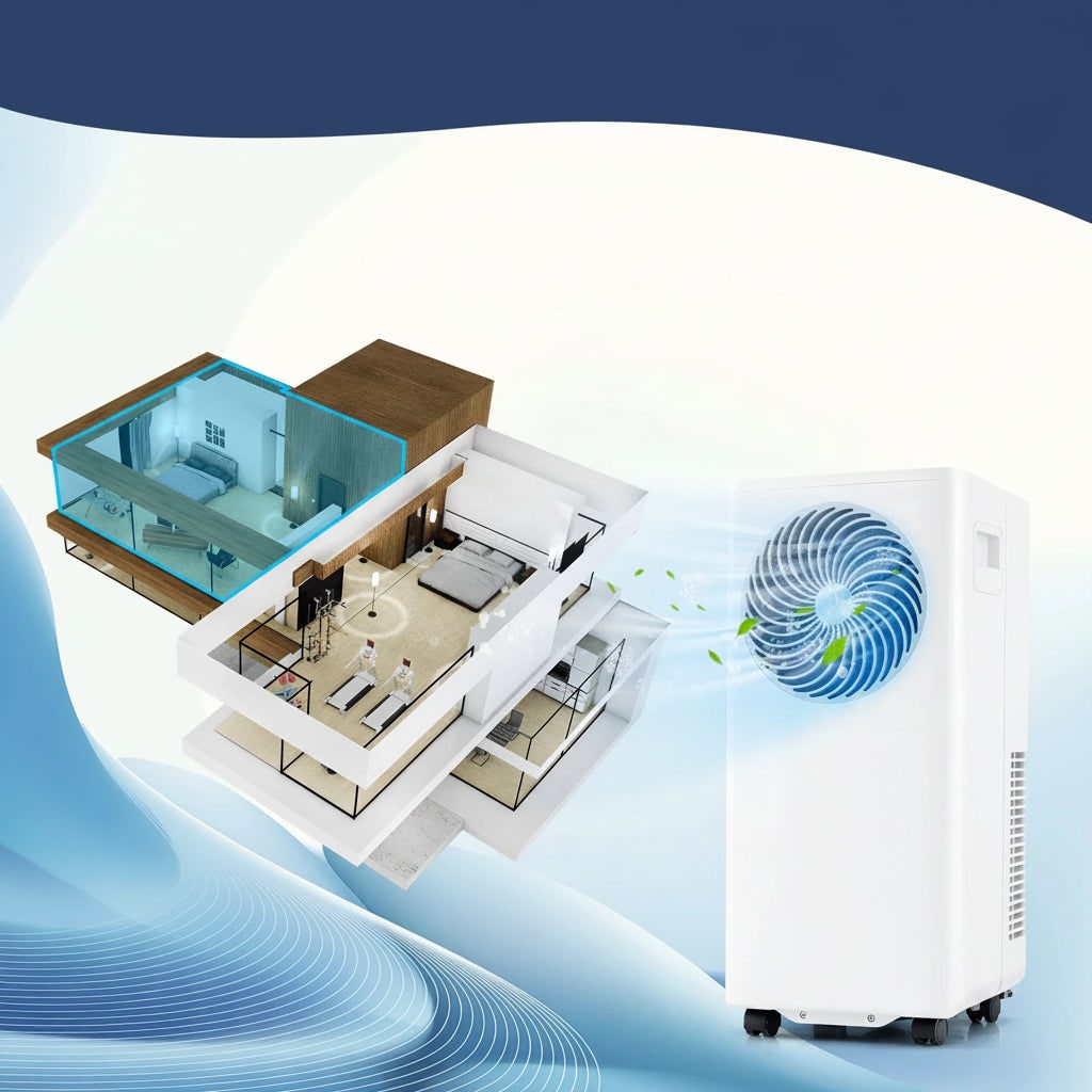 Portable Air Conditioner Cooling Fan Floor Standing Unit - Image 3
