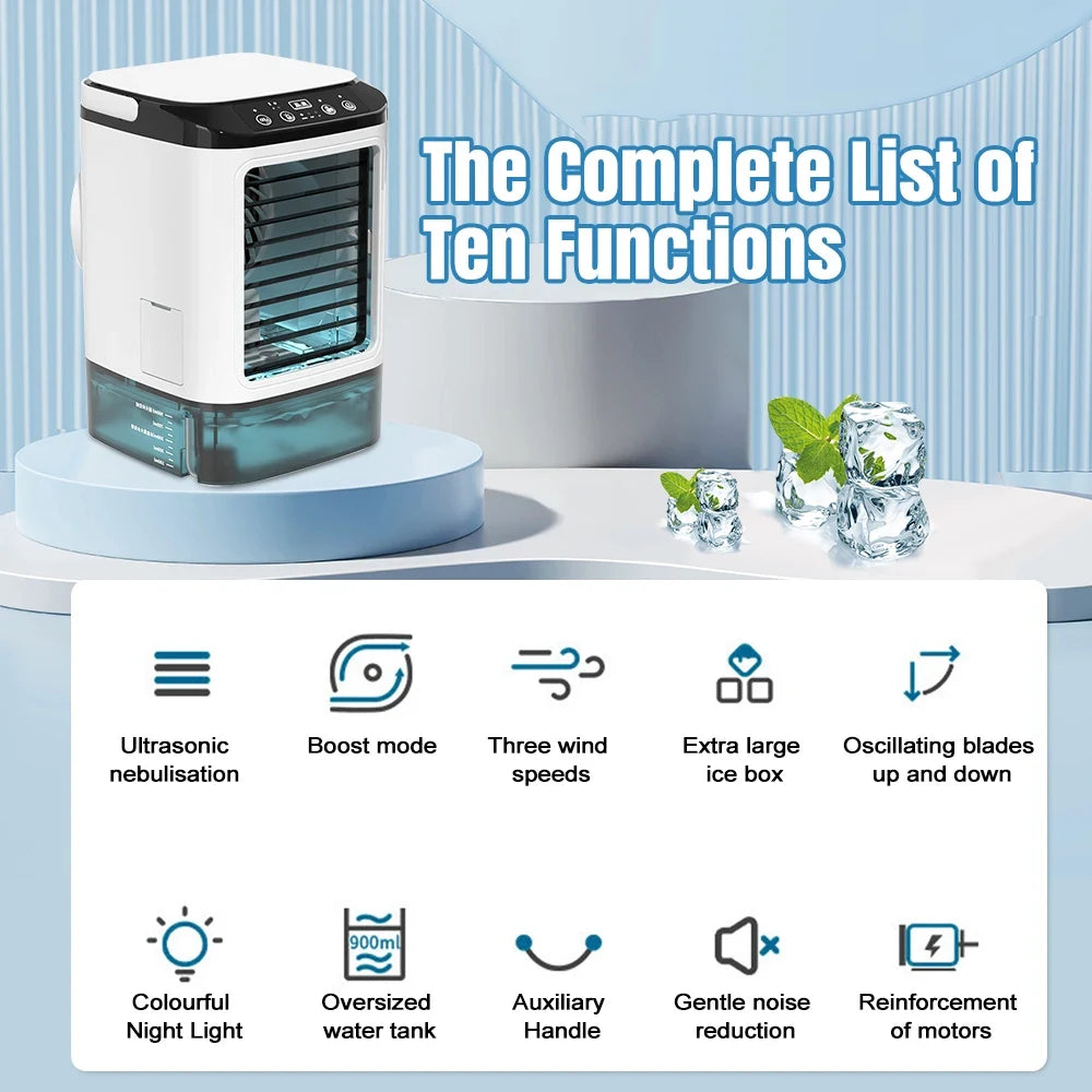 Portable Air Conditioner Evaporative Cooling Fan Desktop - Image 4