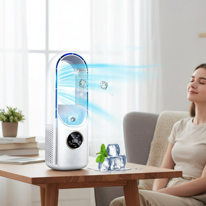 Portable Air Conditioner Evaporative Quiet Cooler Compact Design - Image 1