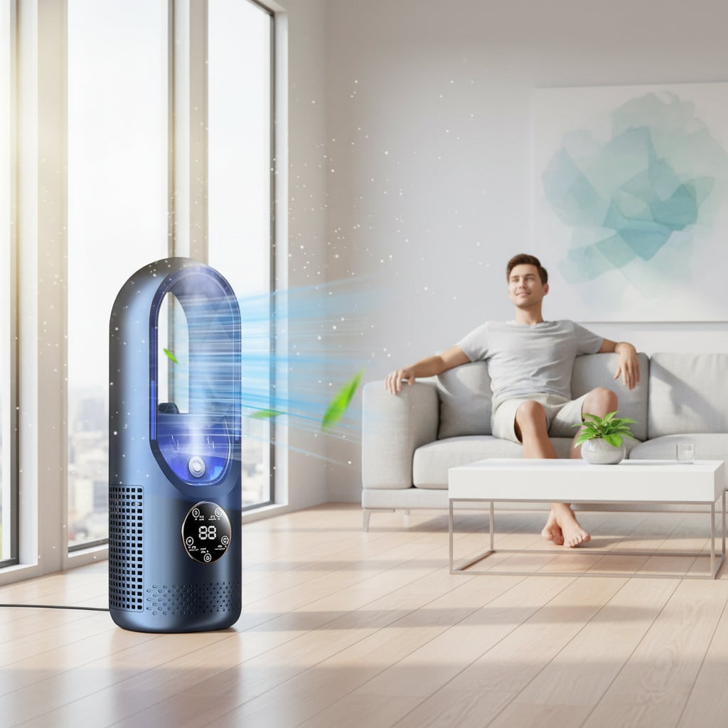 Portable Air Conditioner Evaporative Quiet Cooler Compact Design - Image 5