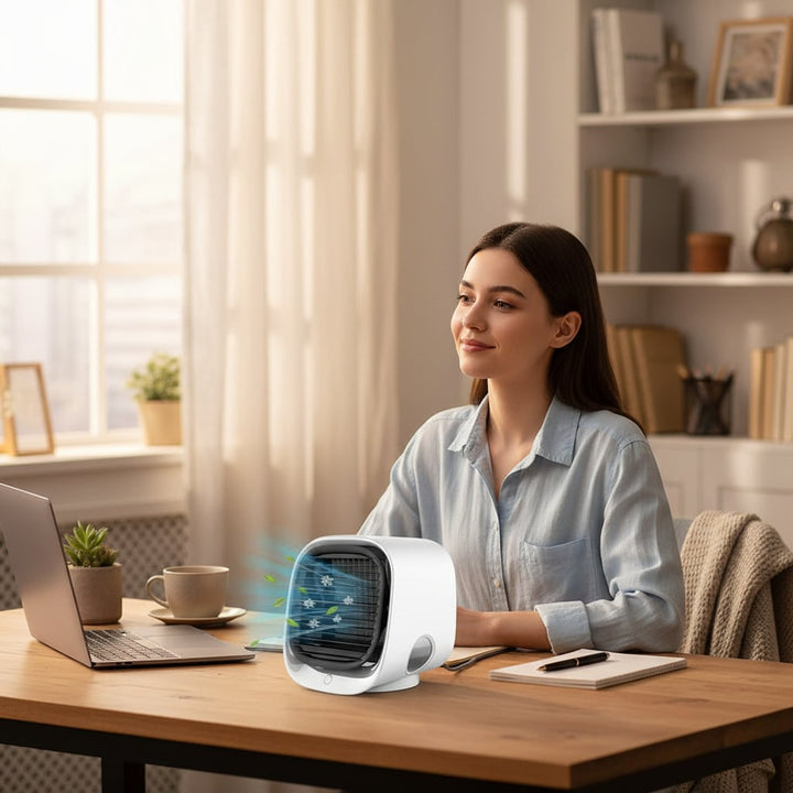 Portable Air Conditioner Mini Personal Desktop Cooling - Image 1