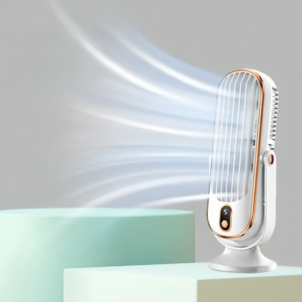 Portable Air Conditioner Rechargeable Battery Operated Desk Fan - Image 8
