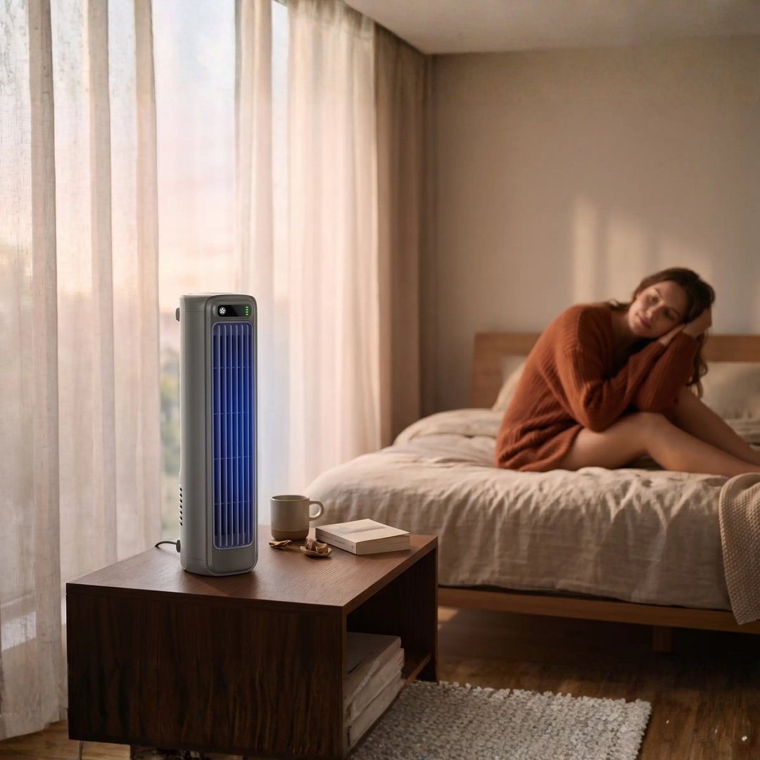 Portable Air Conditioner Rechargeable Tower Fan Quiet Cooling 12-Hour Battery - Image 5