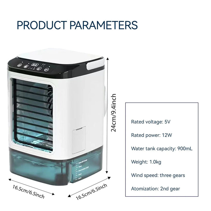 Portable Air Conditioner Remote Control Water Cooling Fan Unit - Image 6
