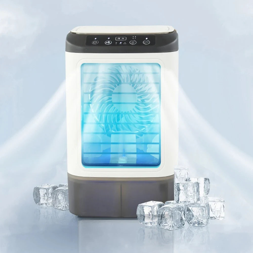 Portable Air Conditioner Water Cooling Desk Fan LED - Image 1
