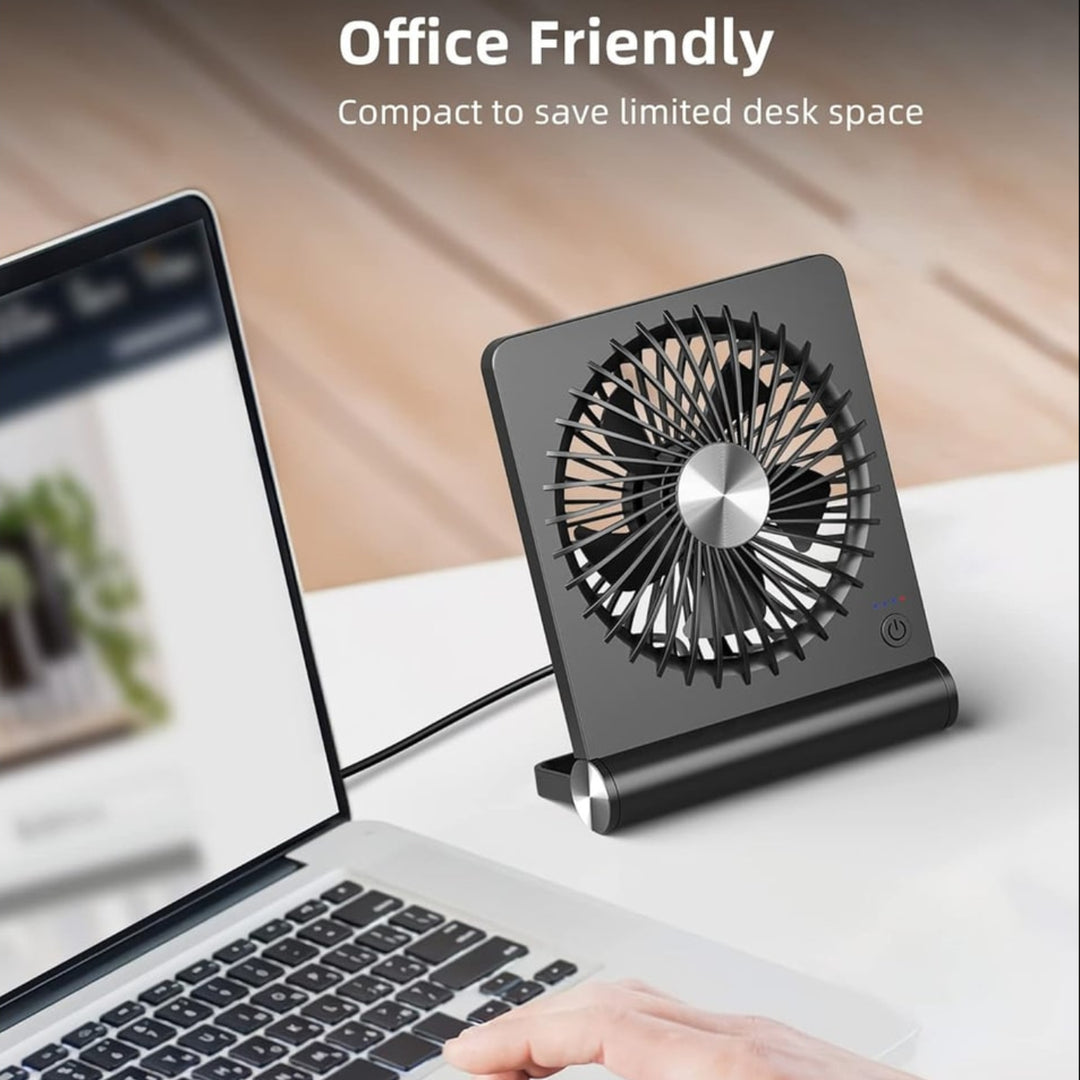 Portable Air Cooler Mini Portable Fan USB Clip-On Desk Unit - Image 2