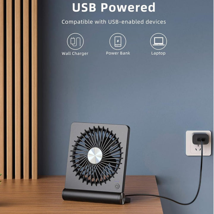 Portable Air Cooler Mini Portable Fan USB Clip-On Desk Unit - Image 3