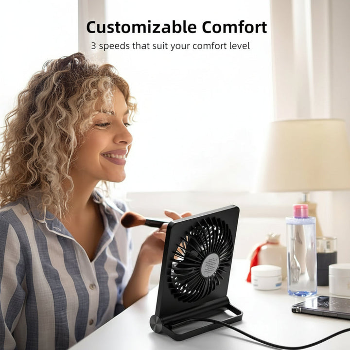 Portable Air Cooler Mini Portable Fan USB Clip-On Desk Unit - Image 5